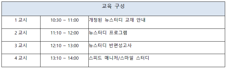 뉴스터디 교사교육